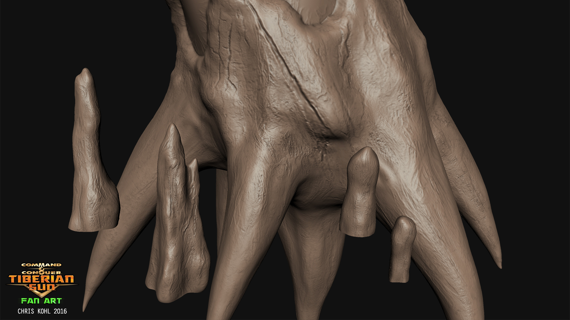 Tiberium Mutated Plant Sculpt